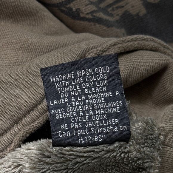 Volcom Jacket Womens Medium Faux Fur Lined Zip Up Hoodie Y2K Skater Punk 2000s - Picture 11 of 14